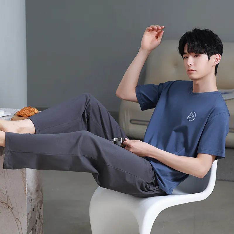 FENTENGCARE Pajama Set Men's Dodger Blue-6