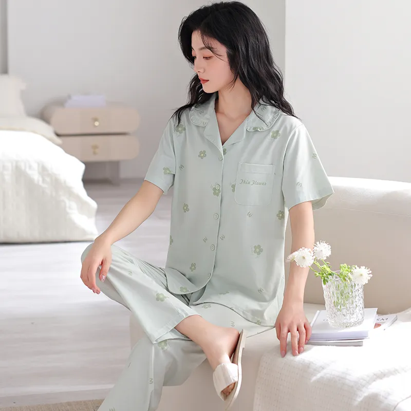 FENTENGCARE Pajama Set Women's Teal-6