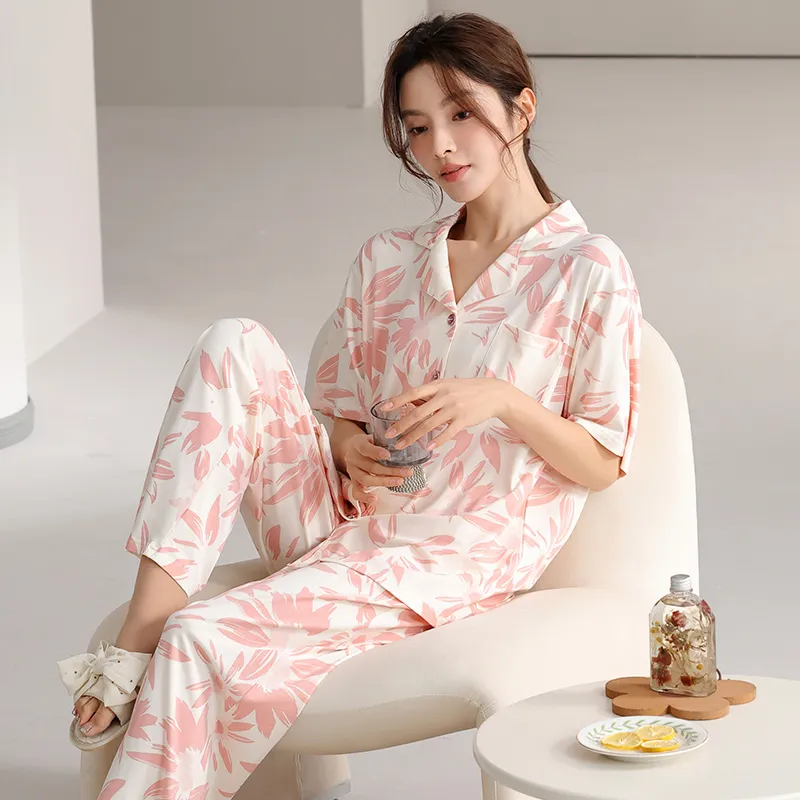 FENTENGCARE Pajama Set Women's Pink-4