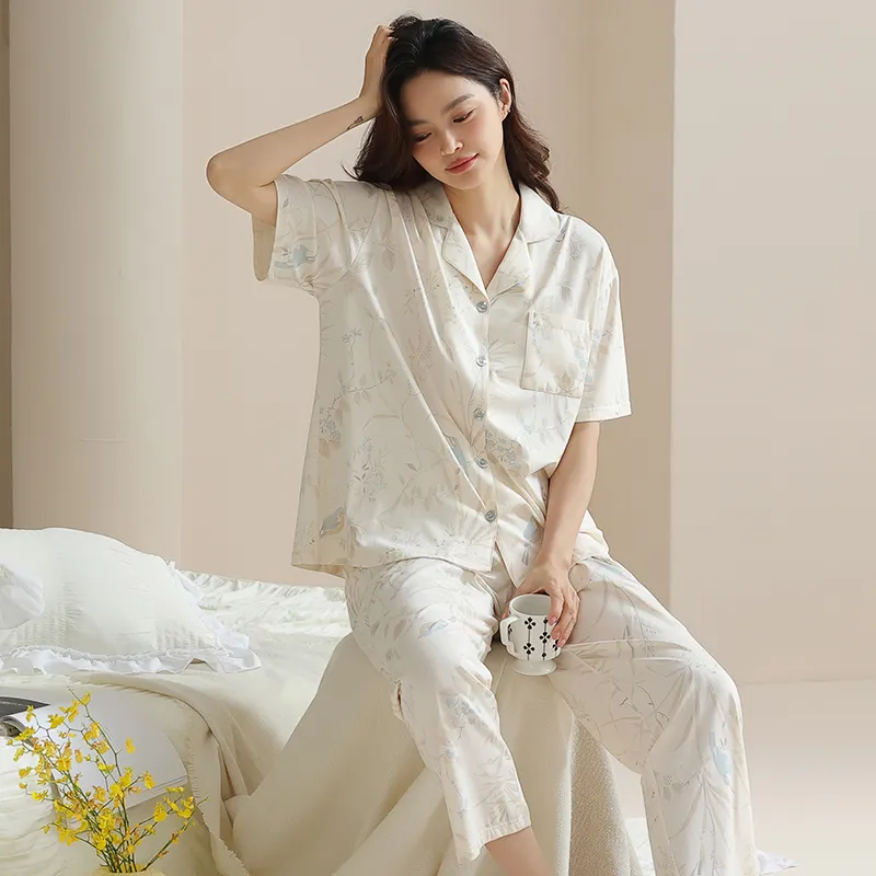 FENTENGCARE Pajama Set Women's Apricot-4