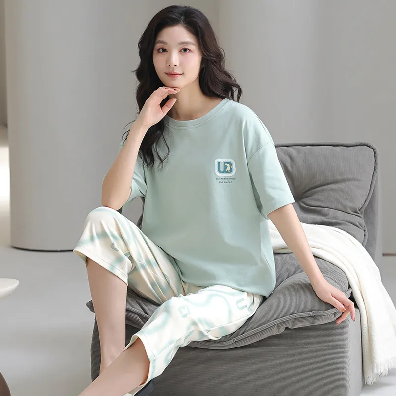 FENTENGCARE Pajama Set Women's Teal-4