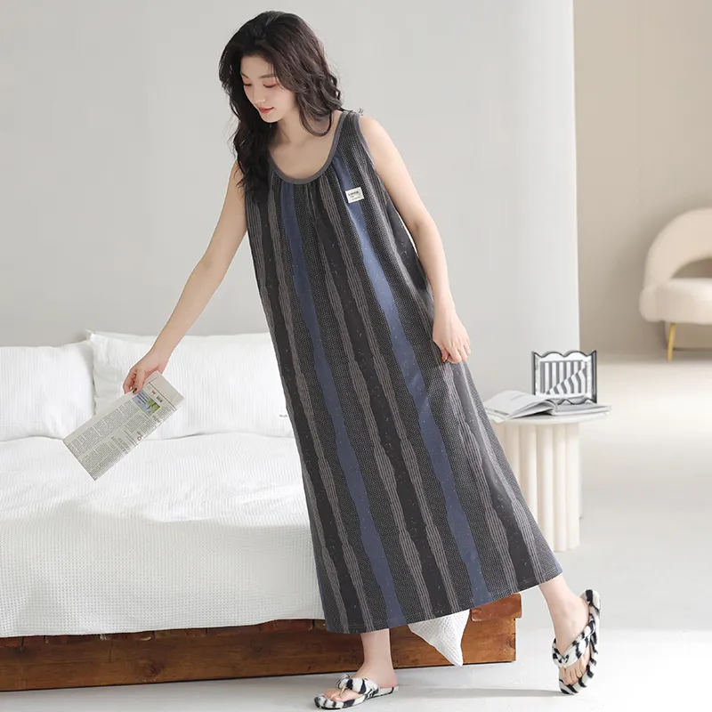 FENTENGCARE Nightgown Women's Gray-1