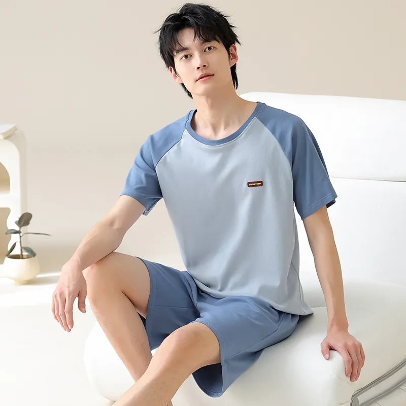 FENTENGCARE Pajama Set Men's Dodger Blue-4
