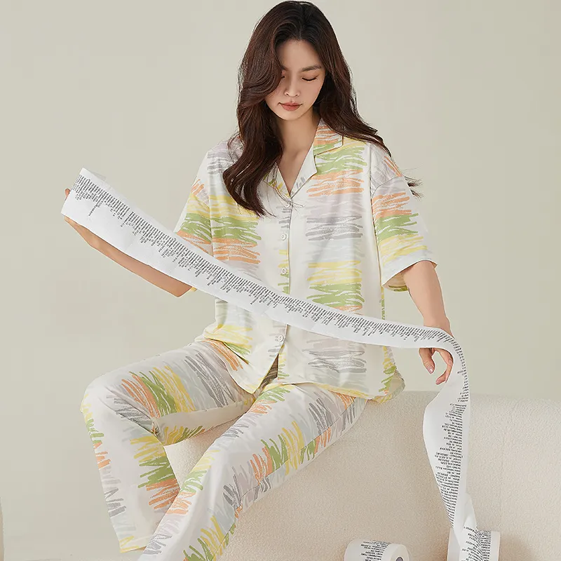 FENTENGCARE Pajama Set Women's Apricot-1
