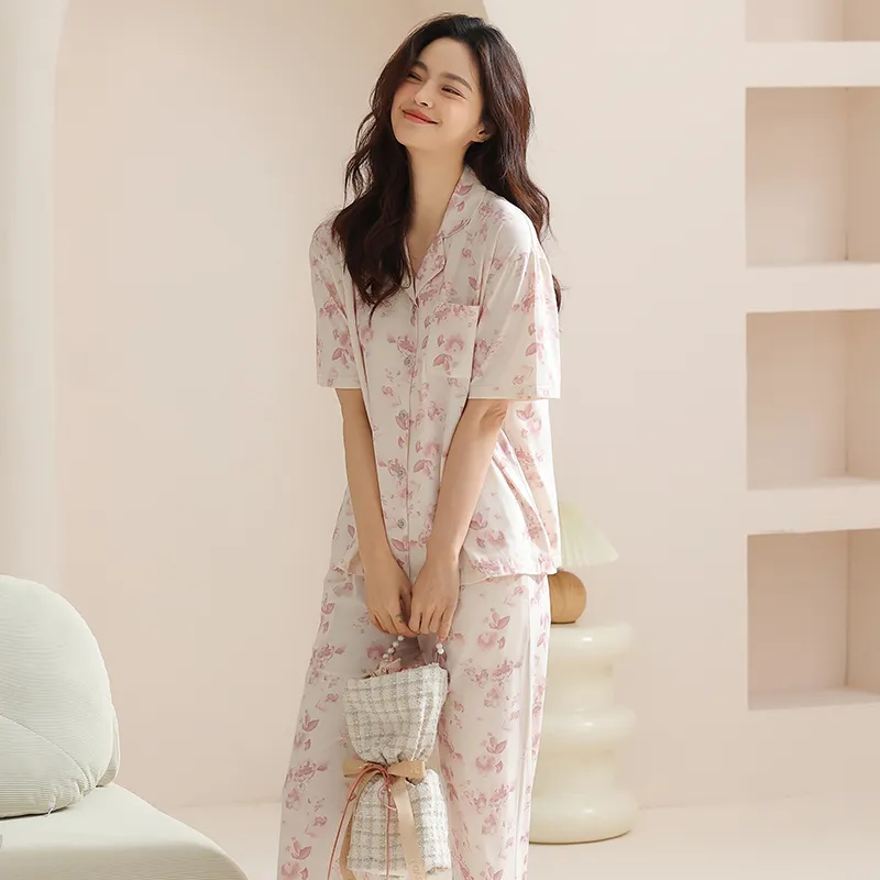FENTENGCARE Pajama Set Women's Apricot-1