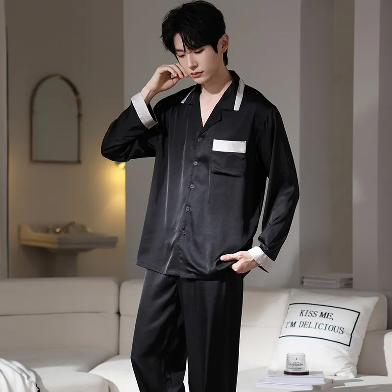 FENTENGCARE Pajama Set Men's Black-1
