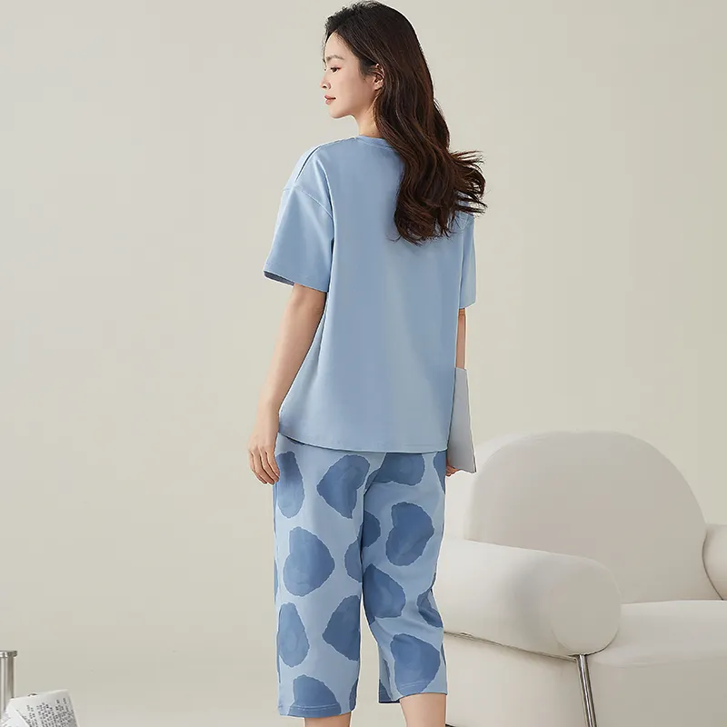 FENTENGCARE Pajama Set Women's Sky Blue-6