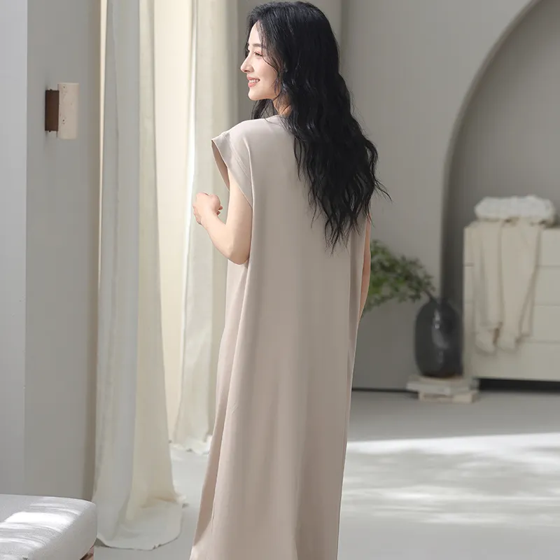 FENTENGCARE Nightgown Women's Khaki-7