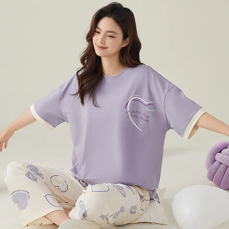 FENTENGCARE Pajama Set Women's Violet-5