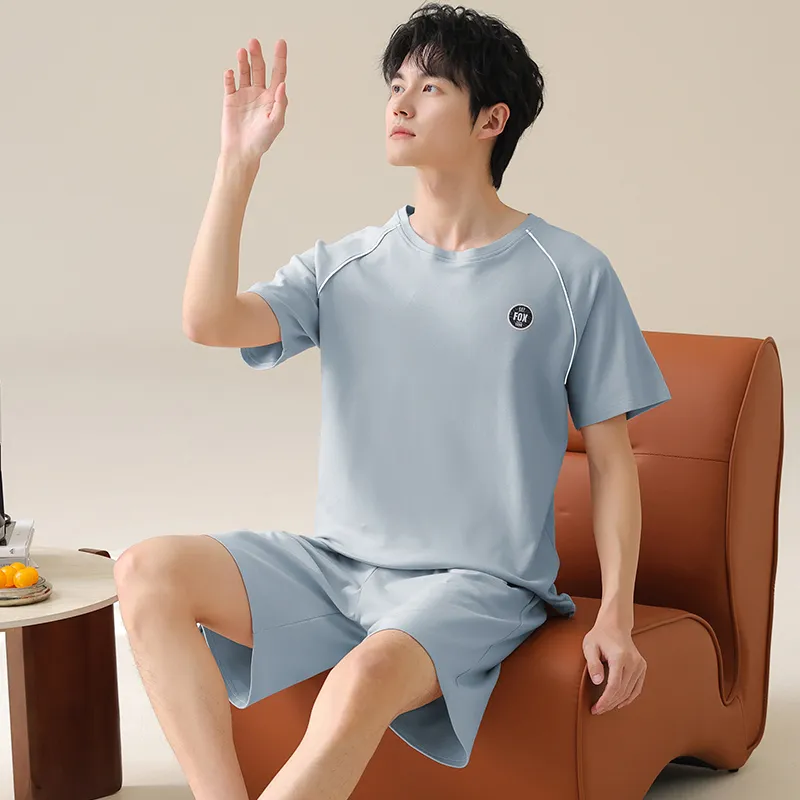 FENTENGCARE Pajama Set Men's Sky Blue-2