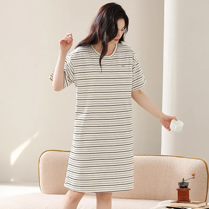 FENTENGCARE Nightgown Women's White-3