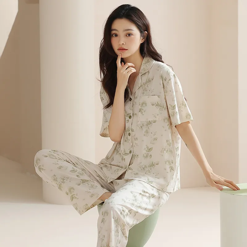 FENTENGCARE Pajama Set Women's Apricot-4