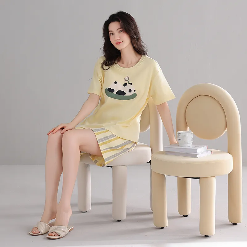 FENTENGCARE Pajama Set Women's Lemon-5