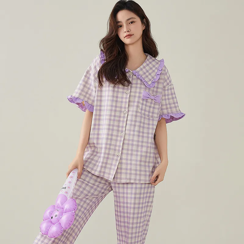 FENTENGCARE Pajama Set Women's Violet-6