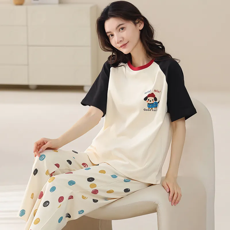 FENTENGCARE Pajama Set Women's Apricot-3
