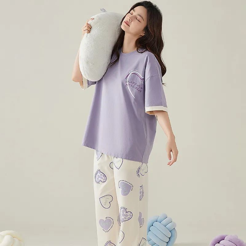 FENTENGCARE Pajama Set Women's Violet-6