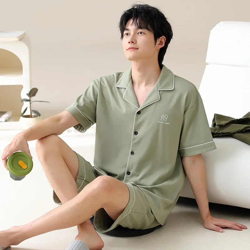 FENTENGCARE Pajama Set Men's Matcha-3