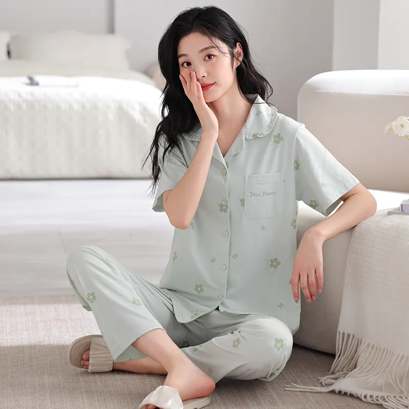 FENTENGCARE Pajama Set Women's Teal-3