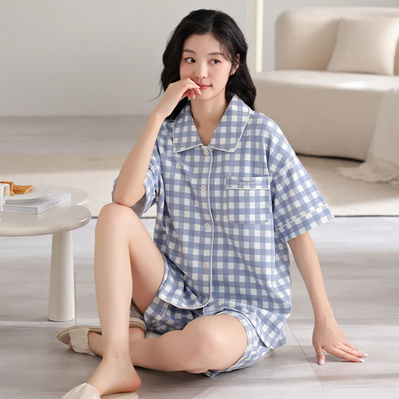 FENTENGCARE Pajama Set Women's Dodger Blue-2