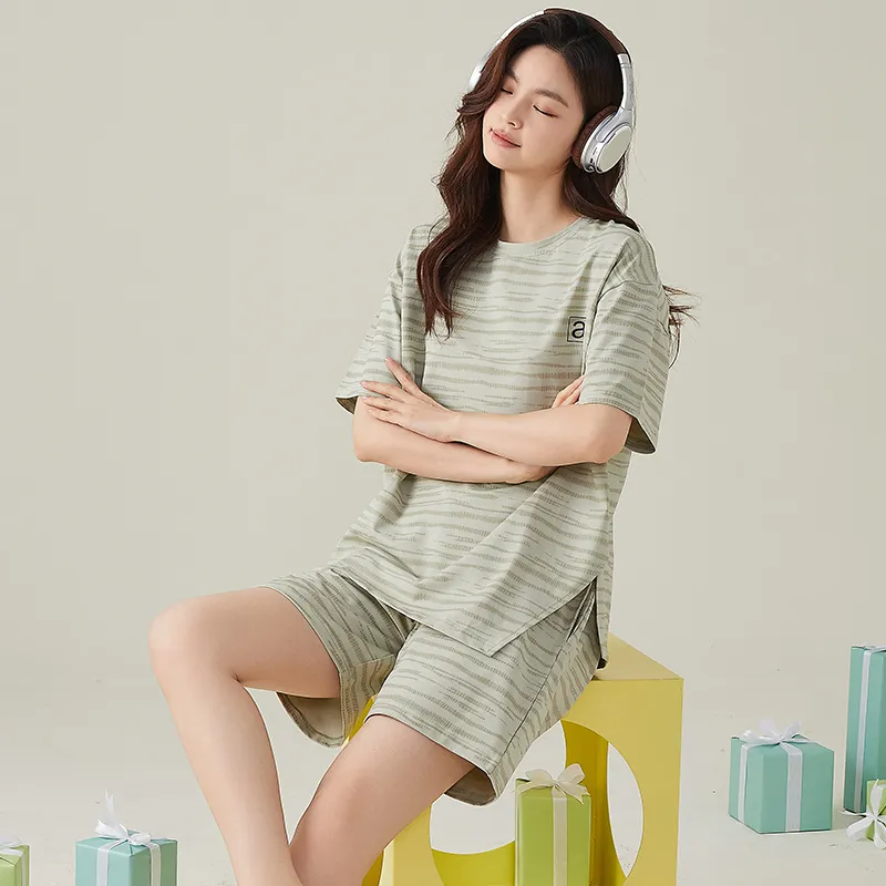 FENTENGCARE Pajama Set Women's Olive-4