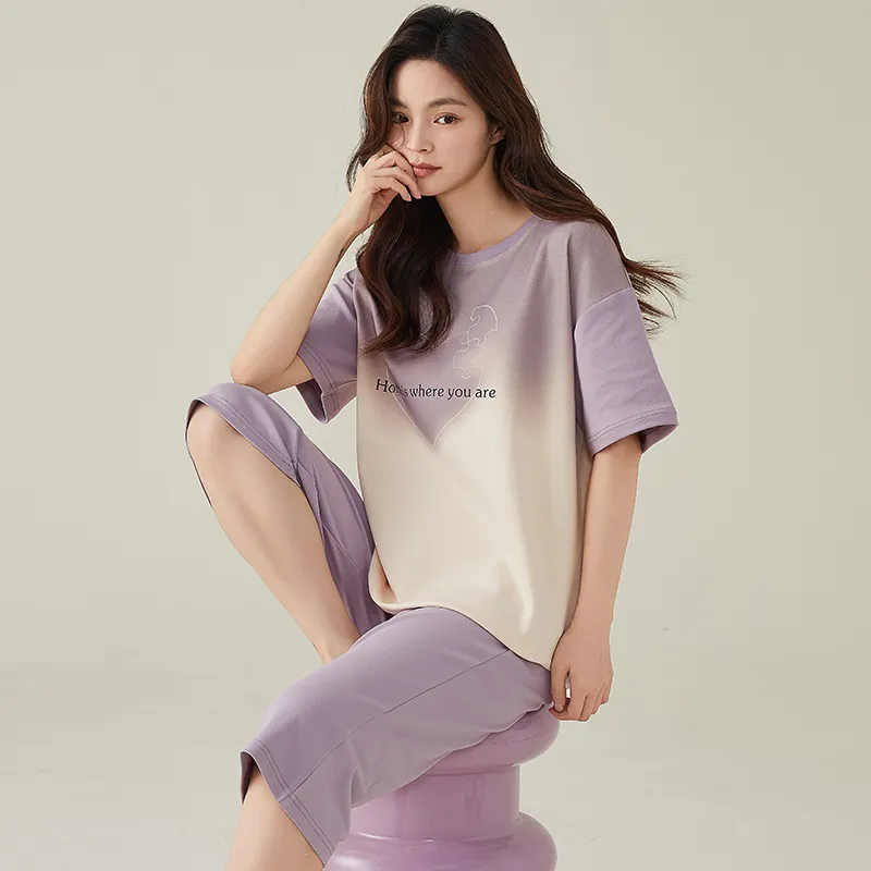 FENTENGCARE Pajama Set Women's Violet-5