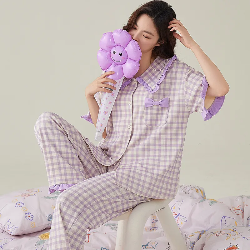 FENTENGCARE Pajama Set Women's Violet-3