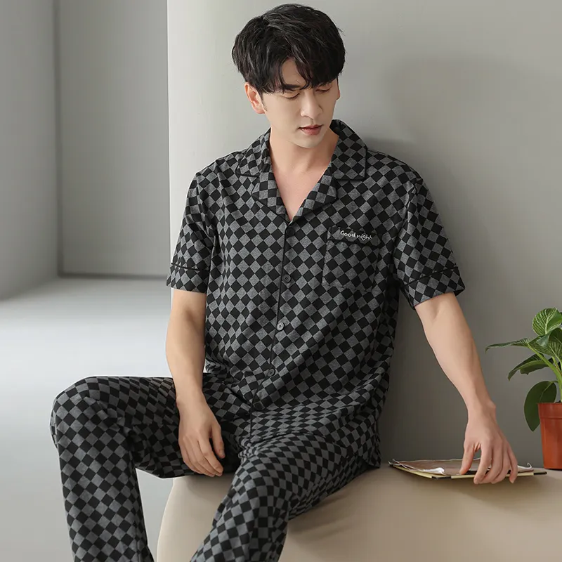 FENTENGCARE Pajama Set Men's Black-3