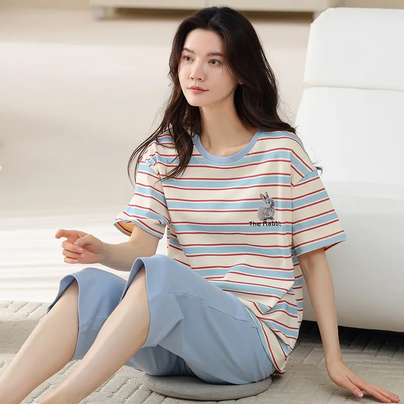 FENTENGCARE Pajama Set Women's Sky Blue-2