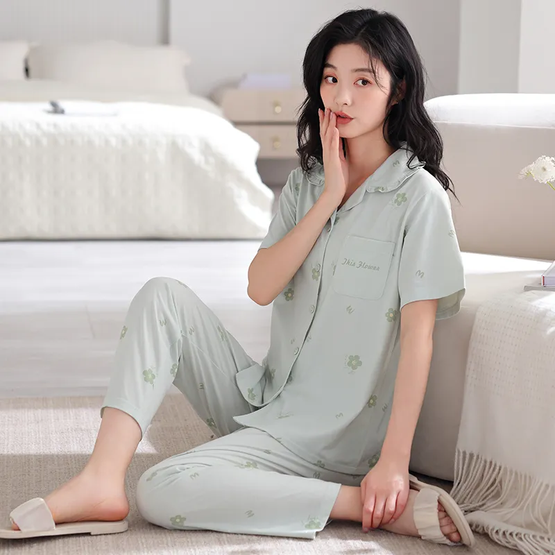FENTENGCARE Pajama Set Women's Teal-1