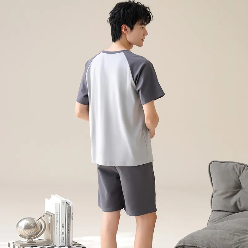 FENTENGCARE Pajama Set Men's Gray-7