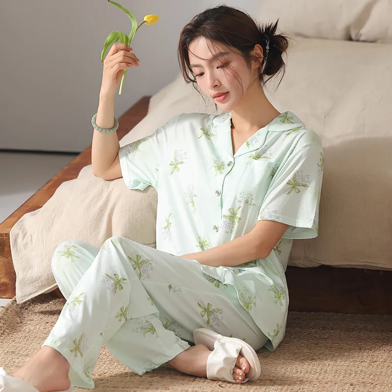 FENTENGCARE Pajama Set Women's Teal-7
