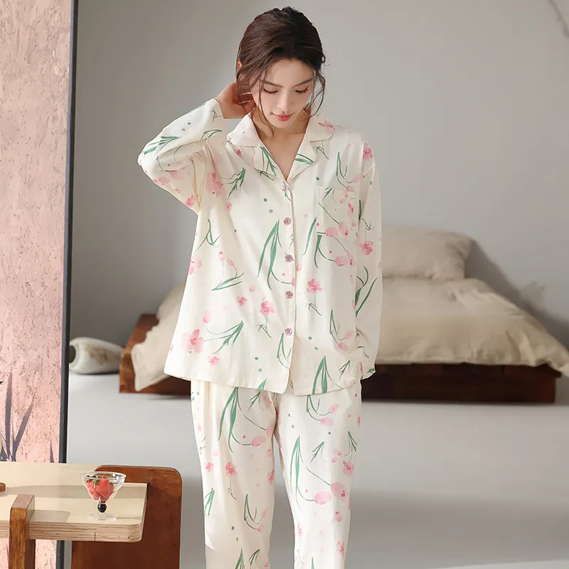 FENTENGCARE Pajama Set Women's White-3