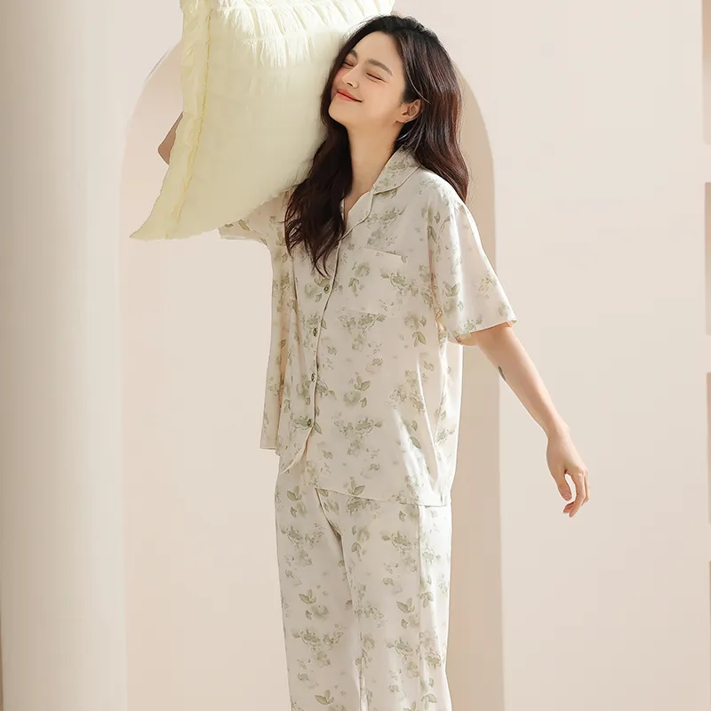 FENTENGCARE Pajama Set Women's Apricot-2