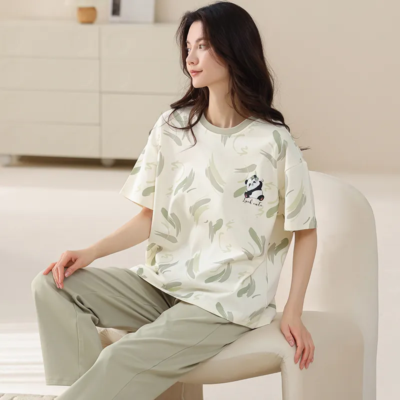 FENTENGCARE Pajama Set Women's White-2