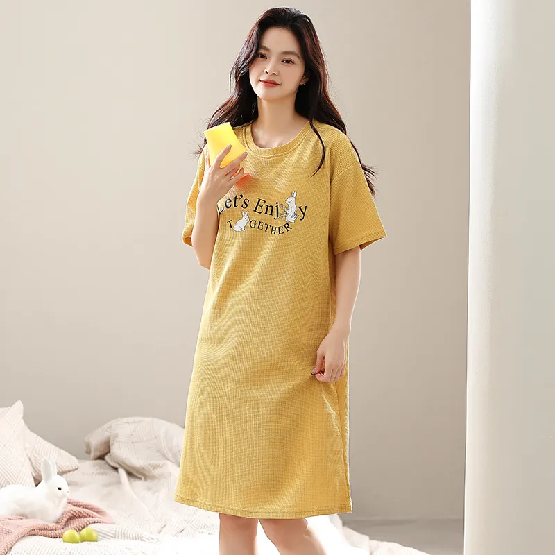 FENTENGCARE Nightgown Women's Sunflower-3