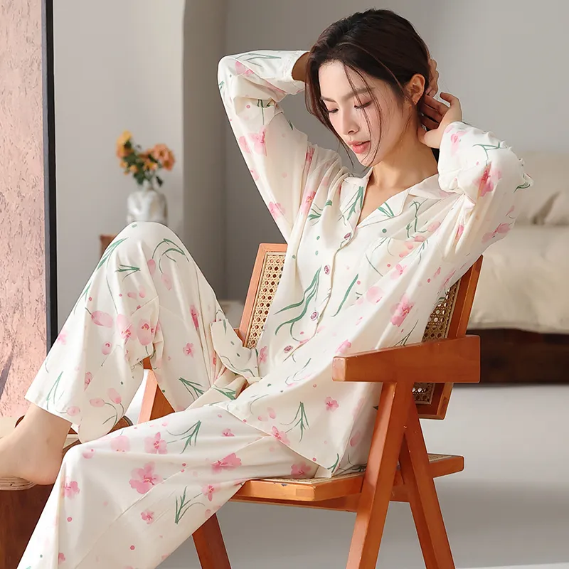 FENTENGCARE Pajama Set Women's White-5