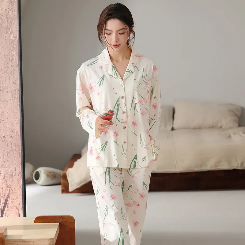 FENTENGCARE Pajama Set Women's White-2