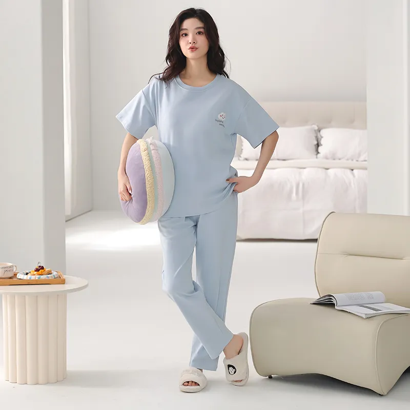 FENTENGCARE Pajama Set Women's Sky Blue-3