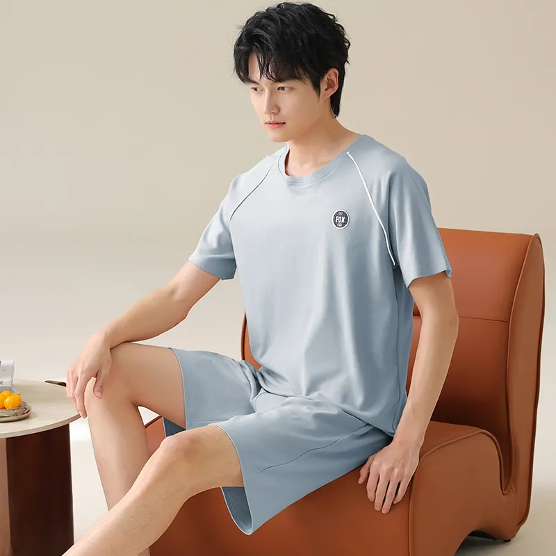 FENTENGCARE Pajama Set Men's Sky Blue-1