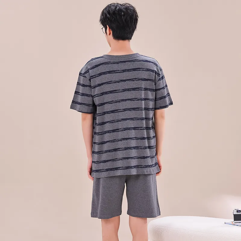 FENTENGCARE Pajama Set Men's Heather Gray-1