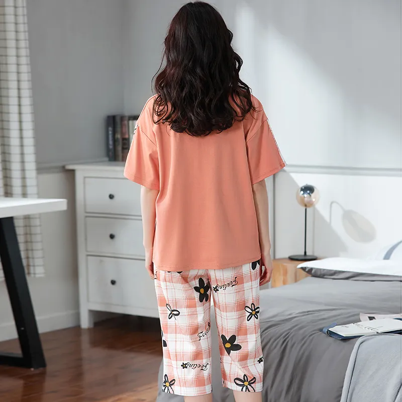 FENTENGCARE Pajama Set Women's Coral-6