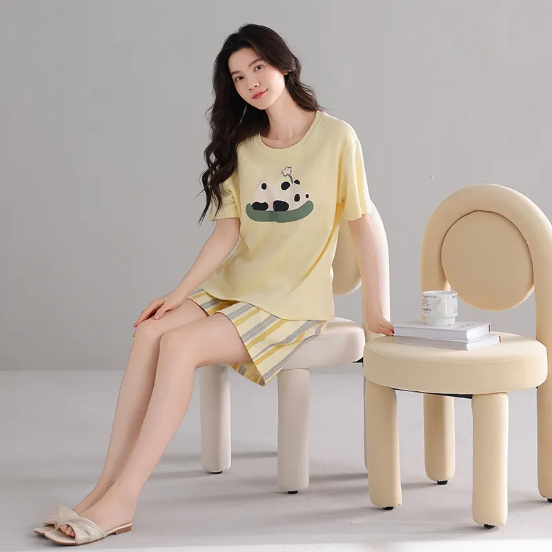 FENTENGCARE Pajama Set Women's Lemon-6