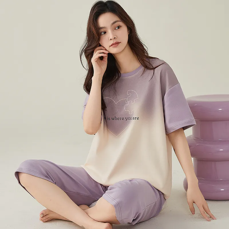 FENTENGCARE Pajama Set Women's Violet-3