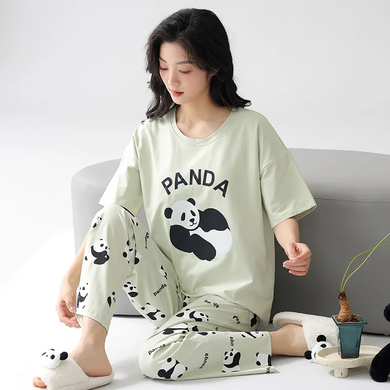 FENTENGCARE Pajama Set Women's Light Green-3