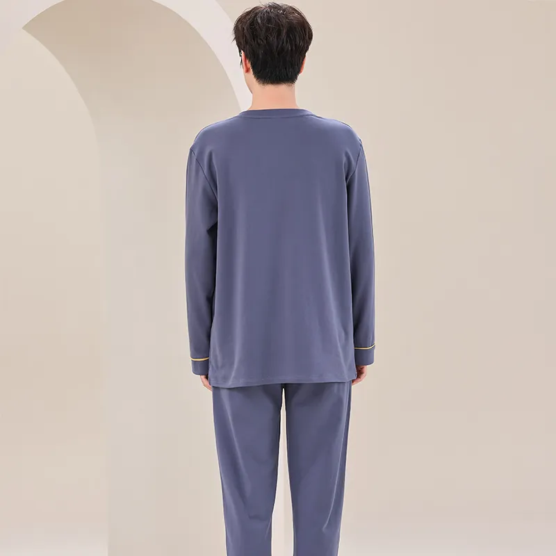 FENTENGCARE Pajama Set Men's Royal Blue-1