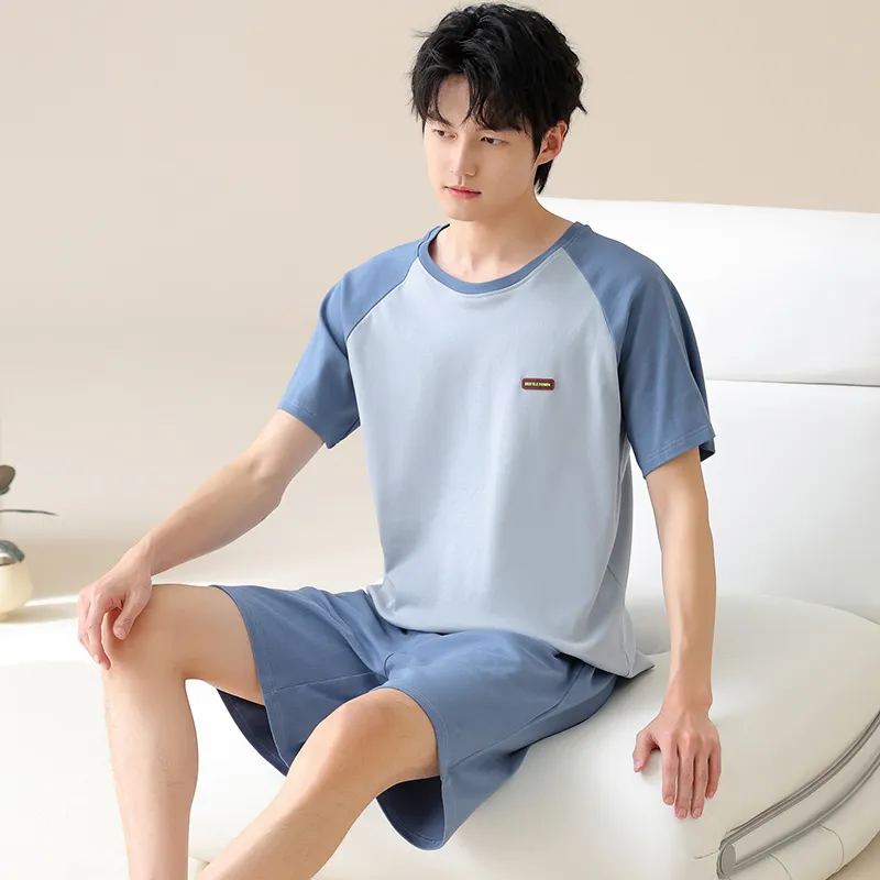 FENTENGCARE Pajama Set Men's Dodger Blue-5