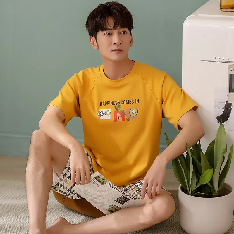 FENTENGCARE Pajama Set Men's Sunflower-4