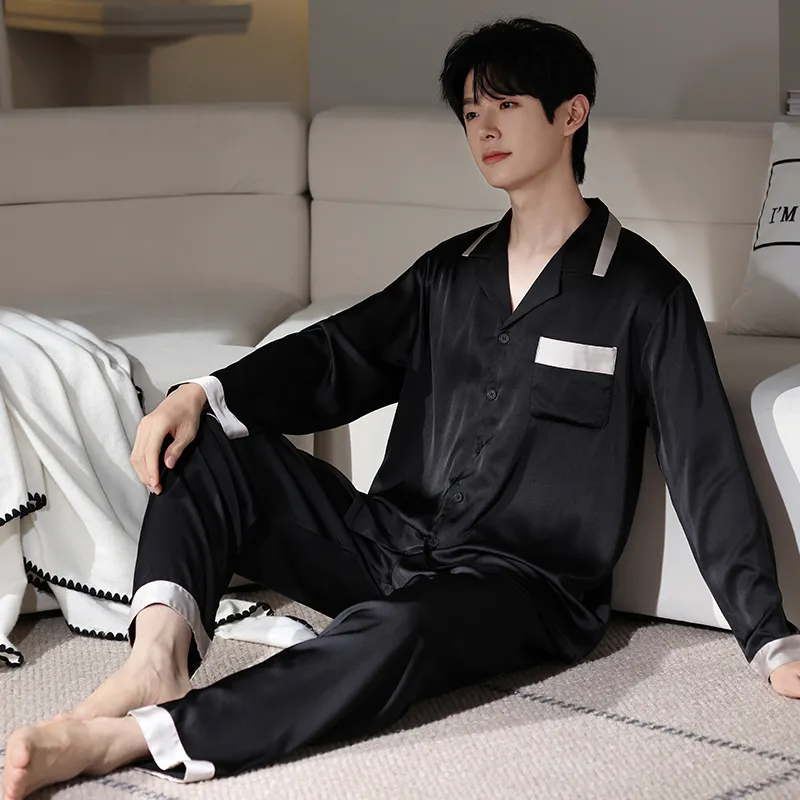 FENTENGCARE Pajama Set Men's Black-6