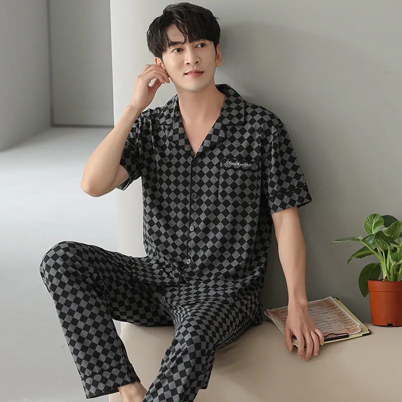 FENTENGCARE Pajama Set Men's Black-5