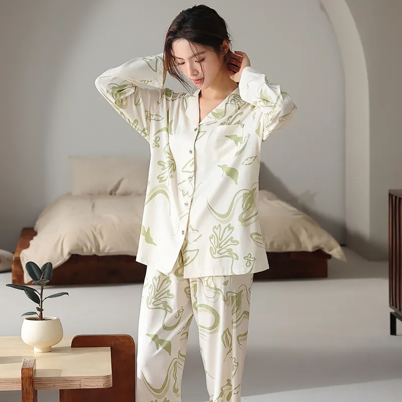 FENTENGCARE Pajama Set Women's Apricot-2
